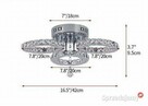 Lampa Kryształowa LED 5 Kloszowa Światło Ciepłe Żółte 3000K - 8