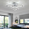 Lampa Kryształowa LED 3 Kloszowa Światło Zimne Białe 6000K - 6