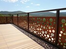 Nowoczesne ogrodzenie CORTEN- dekoracje ogrodowe-balustrady - 6