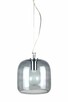 Szklana lampa wisząca walec na lince ROLLSBO - 10