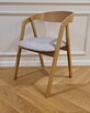 Krzesło z podłokietnikiem drewniane dębowe Carmen - 8