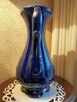 Wielki wazon Kobalt-porcelana włoska sygnowany Rajski ptak-z - 6