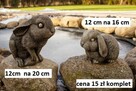 królik gipsowy zajaczek z gipsu figurki wielkanocne - 1
