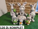 ozdoby wielkanocne królik gipsowy figurki wielkanocne zając - 5