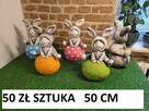 królik gipsowy zajaczek z gipsu figurki wielkanocne - 7