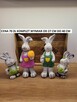 królik gipsowy zajaczek z gipsu figurki wielkanocne - 4