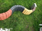Nowość! Palisady obrzeża trapezowe betonowe brąz grafit 30cm - 2