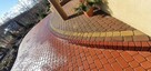 Nowość! Palisady obrzeża trapezowe betonowe brąz grafit 30cm - 11