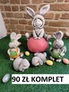 królik gipsowy zajaczek z gipsu figurki wielkanocne - 2