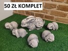 figurki wielkanocne zajączek gipsowy królik gąski kaczka kur - 7