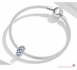Pandora Charm koralik klips błekitny niebieski łuska - 3