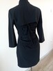 Sukienka klasyczna mała czarna z efektownym wiązaniem r. L 4 - 2