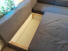 Narożnik sofa z funkcją spania stan bardzo dobry - 5