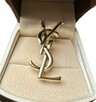 Broszka Yves Saint Laurent YSL złota - 3