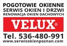VELUX POGOTOWIE OKIENNE POZNAŃ-RENOWACJA TEL.536-480-991 - 2