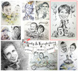 Portret Karykatura super PREZENT urodziny ślub rocznica - 7