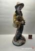 Włoska porcelana sygnowana Capodimonte figura 40cm Kobza - 2