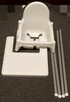Krzesełko do karmienia Ikea Antilop 13857 tacka + pasy - 3