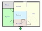 Dwa pokoje, Kozanów ul.Modra - 1