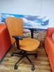Krzesło fotel biurowy pomarańczowy obrotowy krzesła fotele b - 2