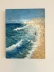 Nadmorski spacer – obraz olejny 24×30 cm - 3