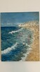 Nadmorski spacer – obraz olejny 24×30 cm - 9