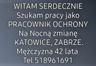 Szukam pracy jako Pracownik Ochrony na nocną zmianę