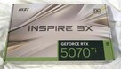 MSI RTX 5070 Ti 16 GB INSPIRE 3X OC PLUS NVIDIA GeForce 4K G