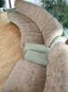 Duża niemiecka półokrągła sofa + 2 fotele bardzo dobry stan - 3
