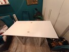 Stół Gracjan 80(160)x80 biały stan bdb - 4