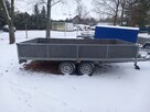 Przyczepa platforma z burtami dmc 2500kg 2 osiowa