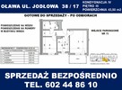 Oława 2 pokoje-kuchnia-III piętro-43,50 m2-balkon-winda- - 1
