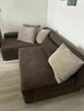Brązowa narożna kanapa - 4