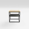 Szafka nocna loft ze stali i drewna 25x25 - 3