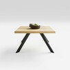 Stolik kawowy trapesium ze stali i drewna 70x70x45 - 2