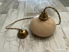 Stara lampa wisząca z kloszem - 3