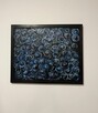 Obraz akrylowy na płótnie 40x50 z ramą. Abstrakcja „Borówki” - 3