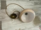 Stara lampa wisząca z kloszem - 6