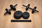 Hantle do ćwiczeń w domu 2w1 | sztanga | nowe - 2