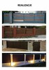Ogrodzenie Żaluzja metalowe Płot Panel Przęsło palisadowe - 8