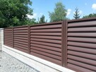 Ogrodzenie Żaluzja metalowe Płot Panel Przęsło palisadowe