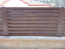 Ogrodzenie Żaluzja metalowe Płot Panel Przęsło palisadowe - 2