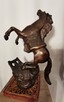 figurka konia w galopie stającego dęba Piękna Dekoracja - 3