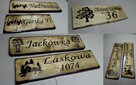 Tablica ozdobna na dom z drewna altankę grawer wypalanie des - 13