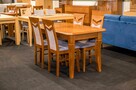 Stół Bukowy 140x80+1x50cm + 4 krzesła - 2