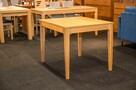 Stół Dębowy 100x80+1x40 + zestaw krzeseł - 3