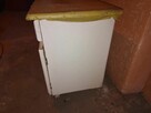 Szafka kuchenna kredens dolny biały PRL lata 60 drewniany re - 4