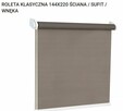 Sprzedam ROLETA KLASYCZNA 144X220 ŚCIANA / SUFIT / WNĘKA