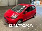 Toyota Aygo 5 drzwi, niski przebieg, klimatyzacja, isofix, nowe opony zimowe