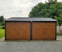 Garaże drewnopodobne, AKRYLOWE 4m x 6m - blachodachówka ! - 2